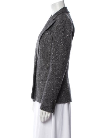 Michael Kors Virgin Wool Printed Blazer