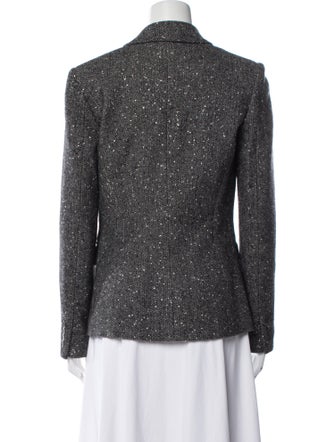 Michael Kors Virgin Wool Printed Blazer