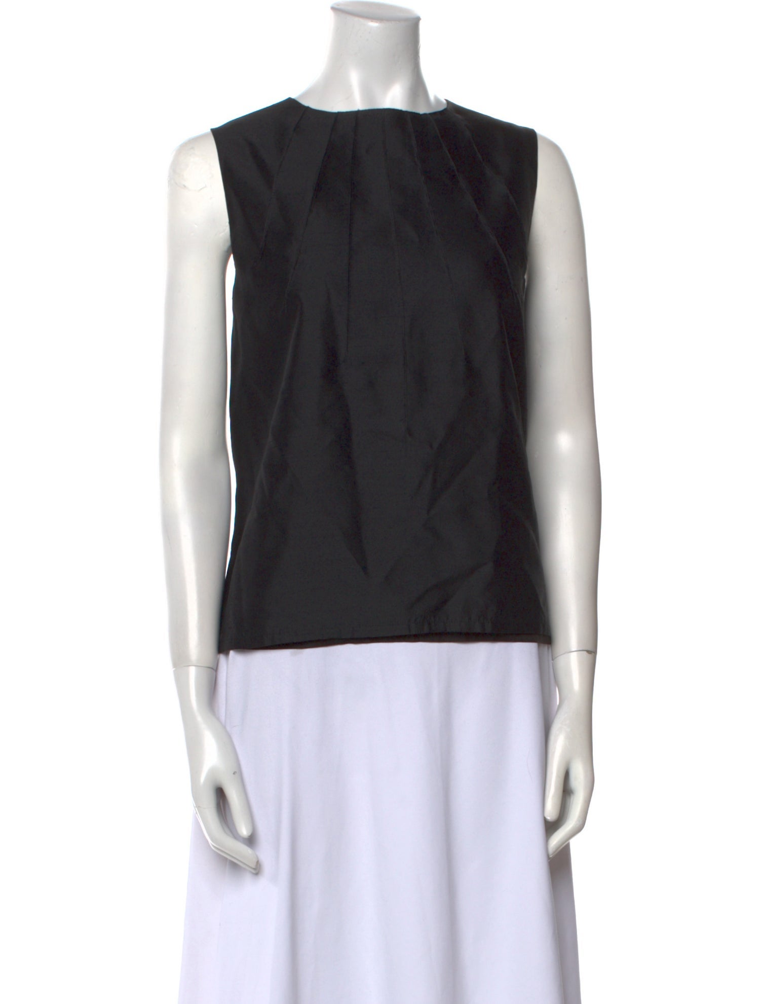 Michael Kors Silk Bateau Neckline Top