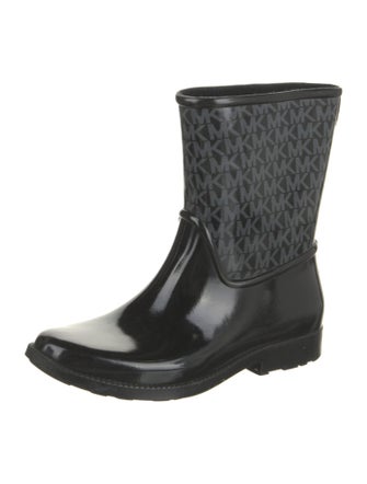 Michael Kors Monogram Pattern Rubber Rain Boots