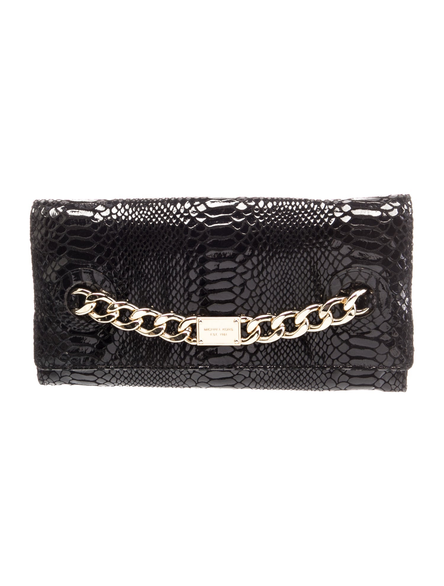 Michael Kors Embossed Leather Clutch