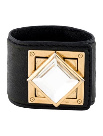 Michael Kors Leather & Crystal Wrap Bracelet