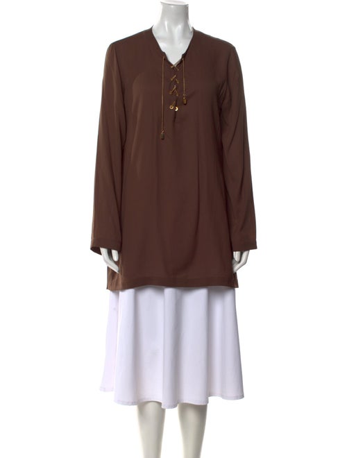 Michael Kors V-Neck Long Sleeve Tunic