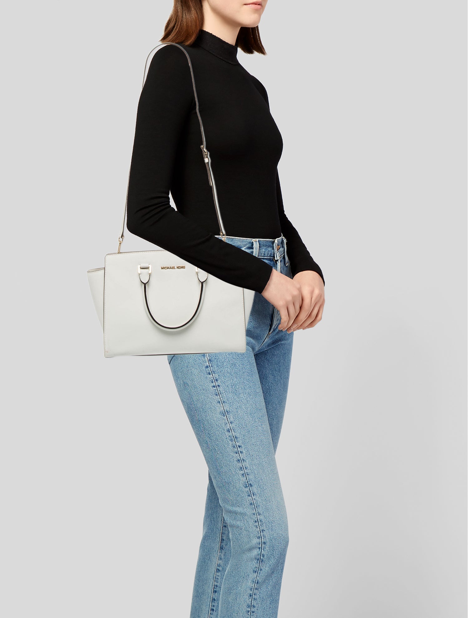 Michael Michael Kors Saffiano Leather Shoulder Bag