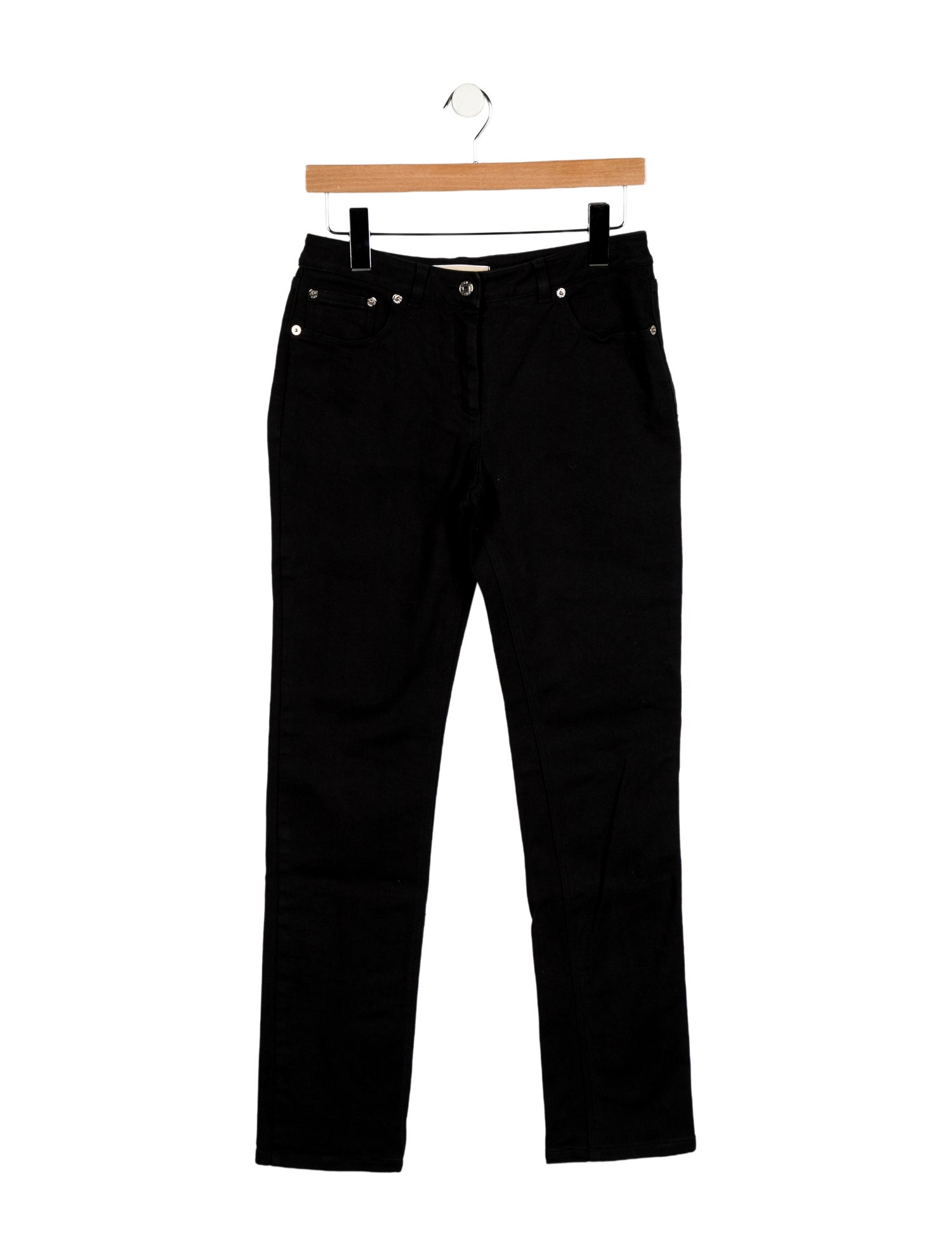 Michael Kors Mid-Rise Straight Leg Jeans