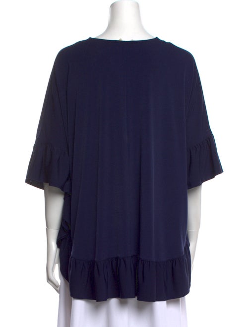 Michael Kors V-Neck Three-Quarter Sleeve Blouse