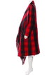 Michael Kors Angora Plaid Print Coat