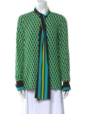 Michael Kors Collection Silk Printed Tunic