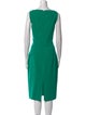 Michael Kors Square Neckline Midi Length Dress