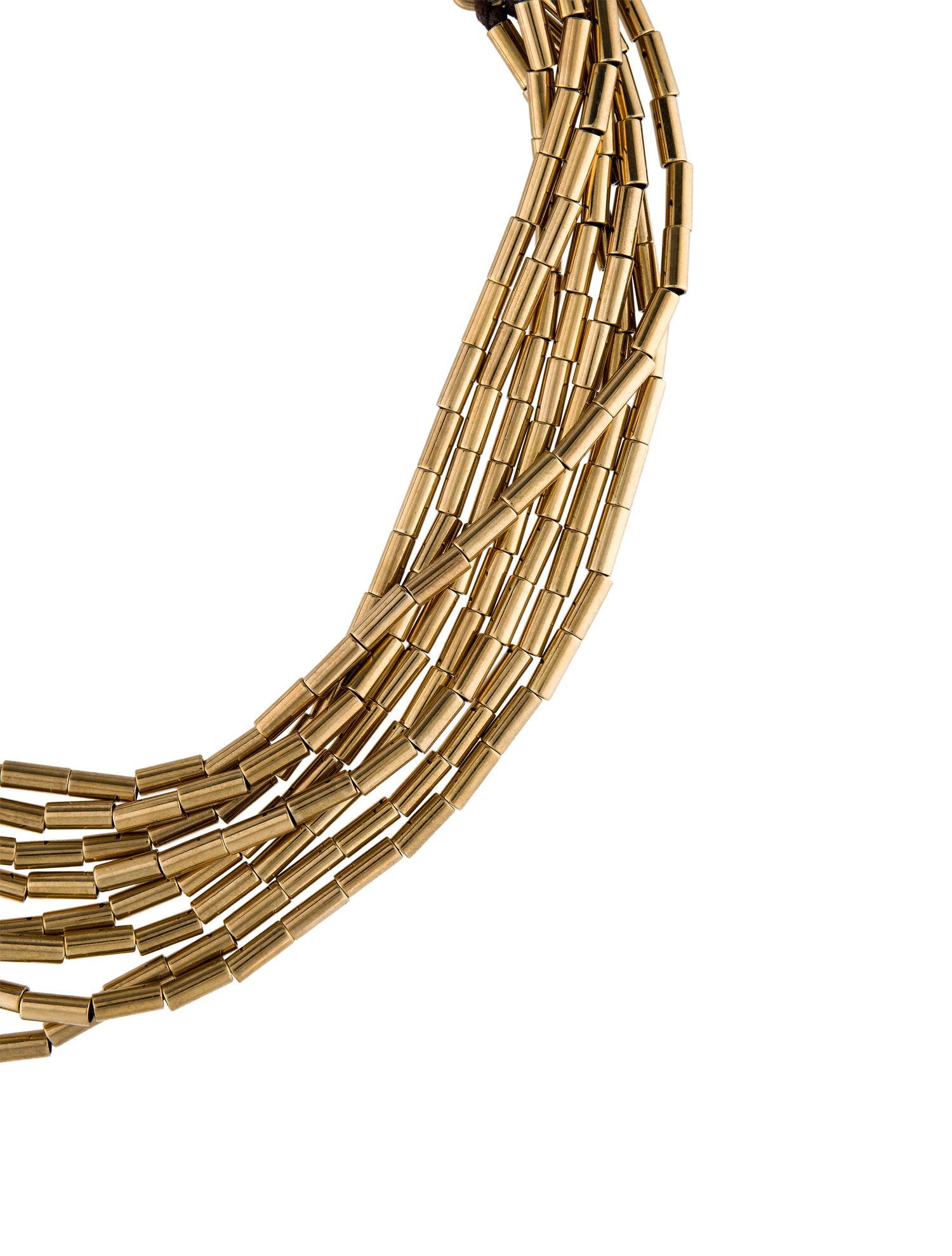 Michael Kors Leather & Bead Multistrand Necklace