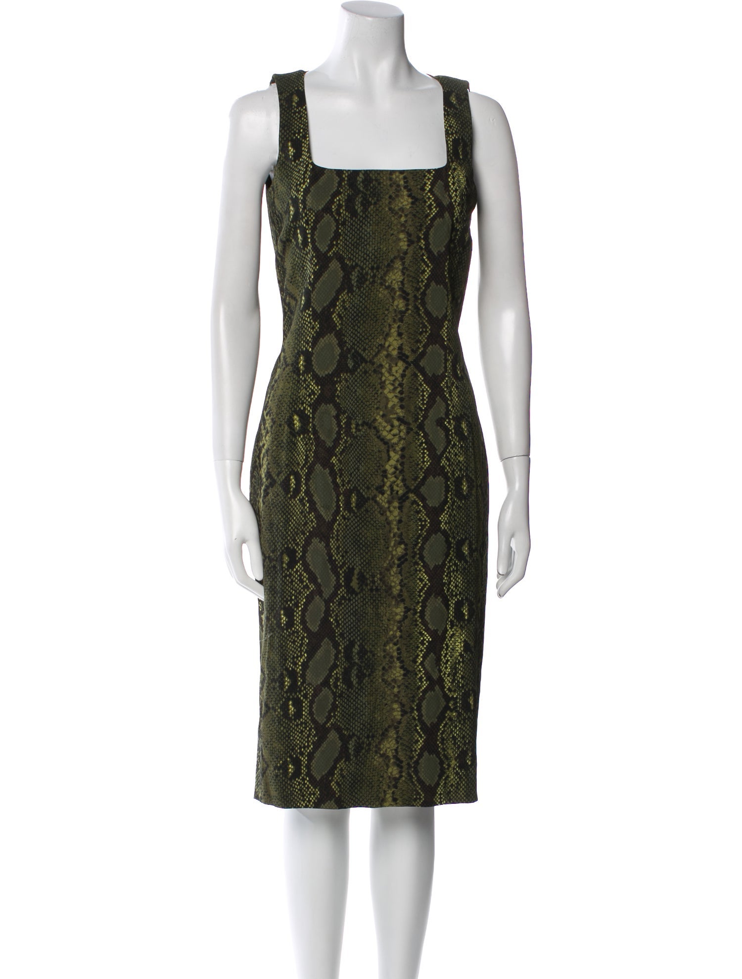 Michael Kors Lace Pattern Midi Length Dress