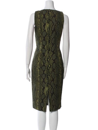 Michael Kors Lace Pattern Midi Length Dress