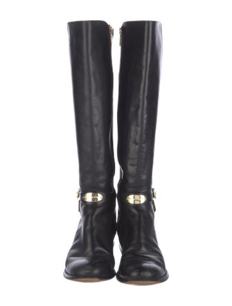 Michael Kors Leather Riding Boots