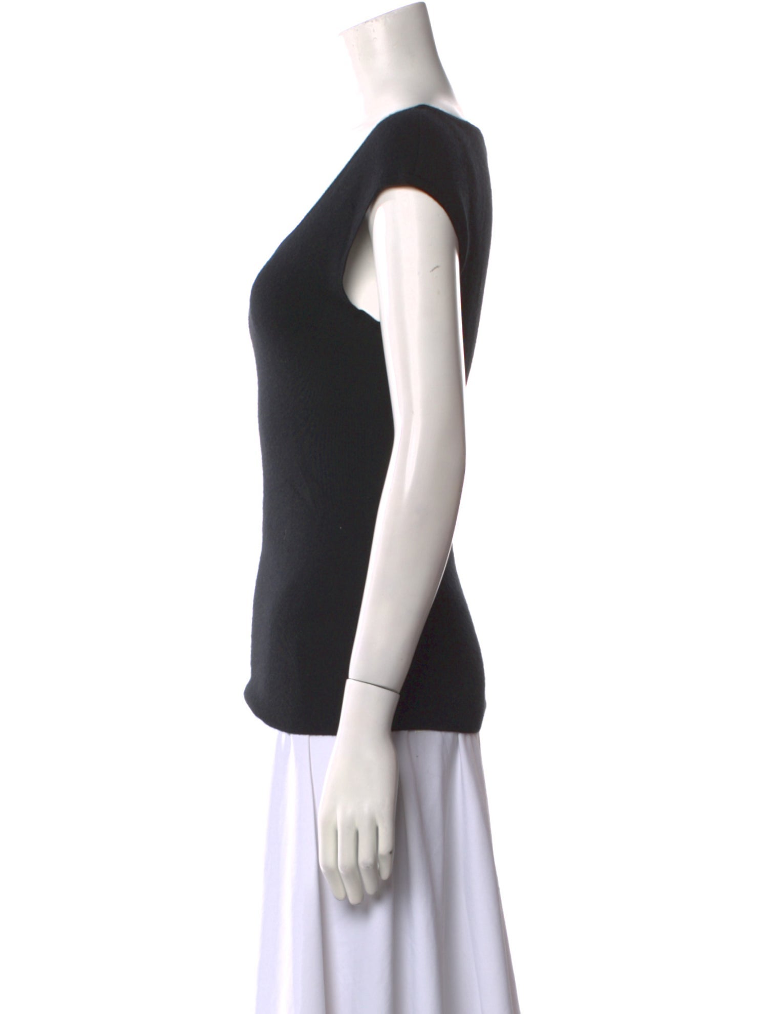 Michael Kors Cashmere Scoop Neck Top