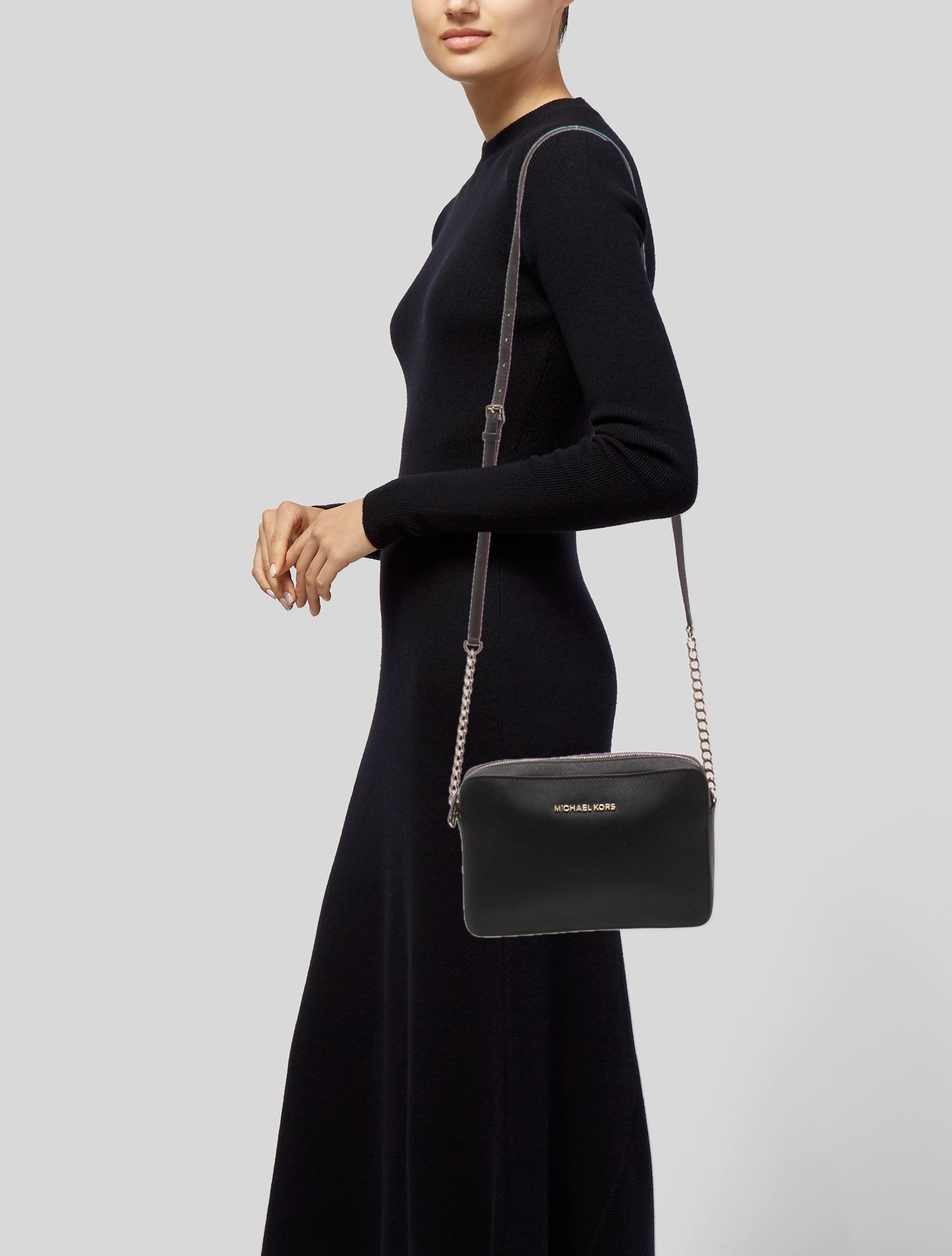 Michael Kors Saffiano Leather Crossbody Bag