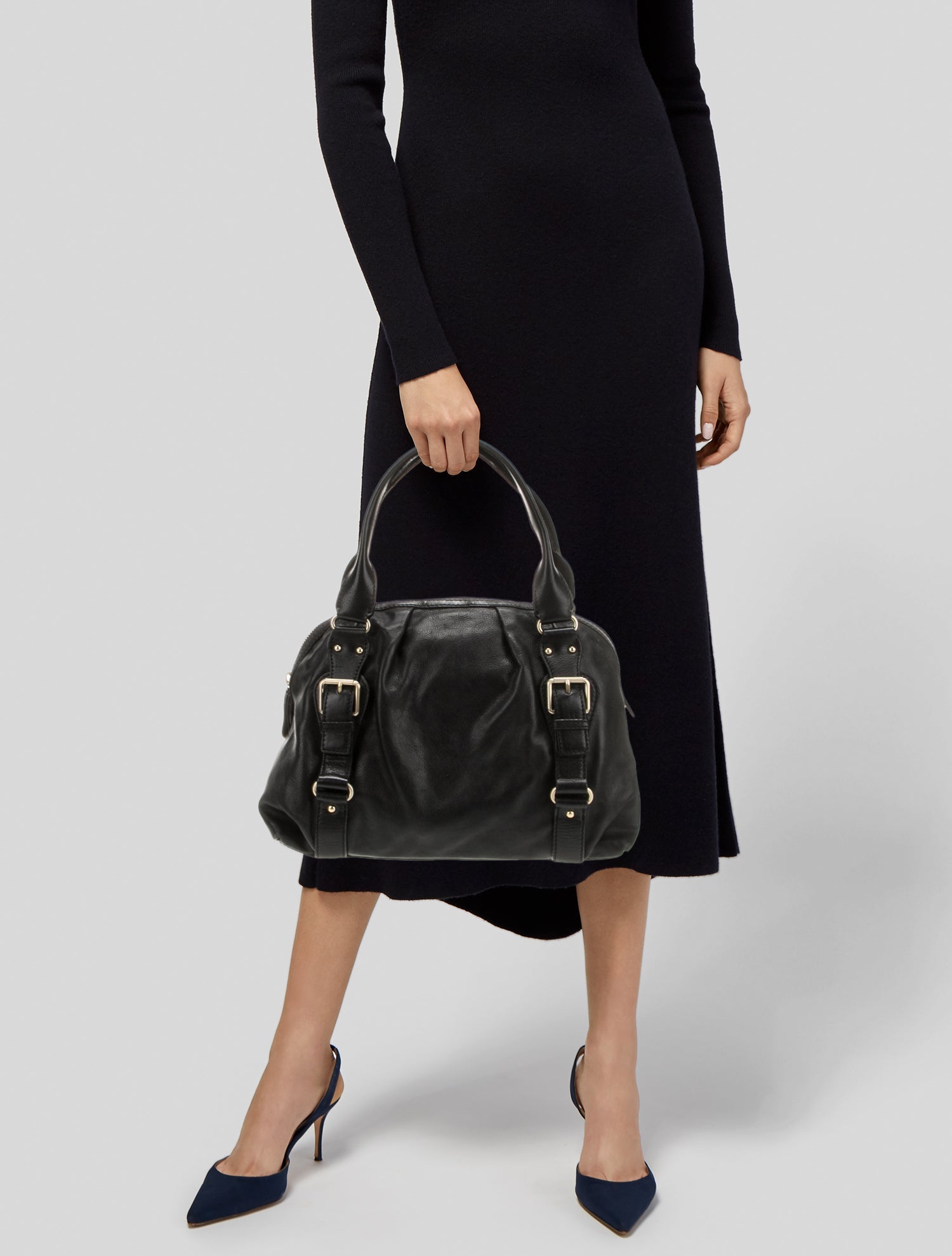 Michael Kors Leather Top Handle Bag