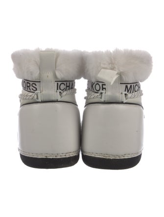 Michael Kors Leather Lace-Up Boots