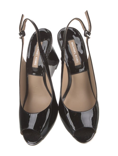 Michael Kors Patent Leather Slingback Pumps