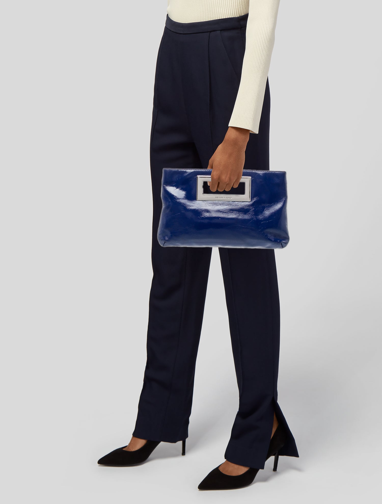 Michael Michael Kors Patent Leather Top Handle Bag