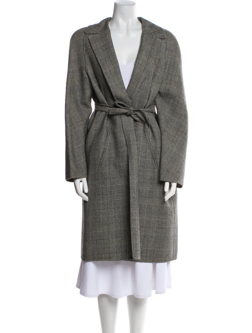 Michael Kors Plaid Print Trench Coat