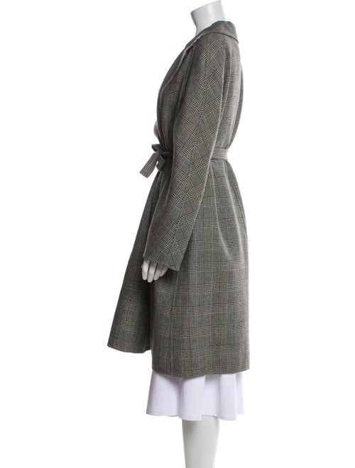 Michael Kors Plaid Print Trench Coat