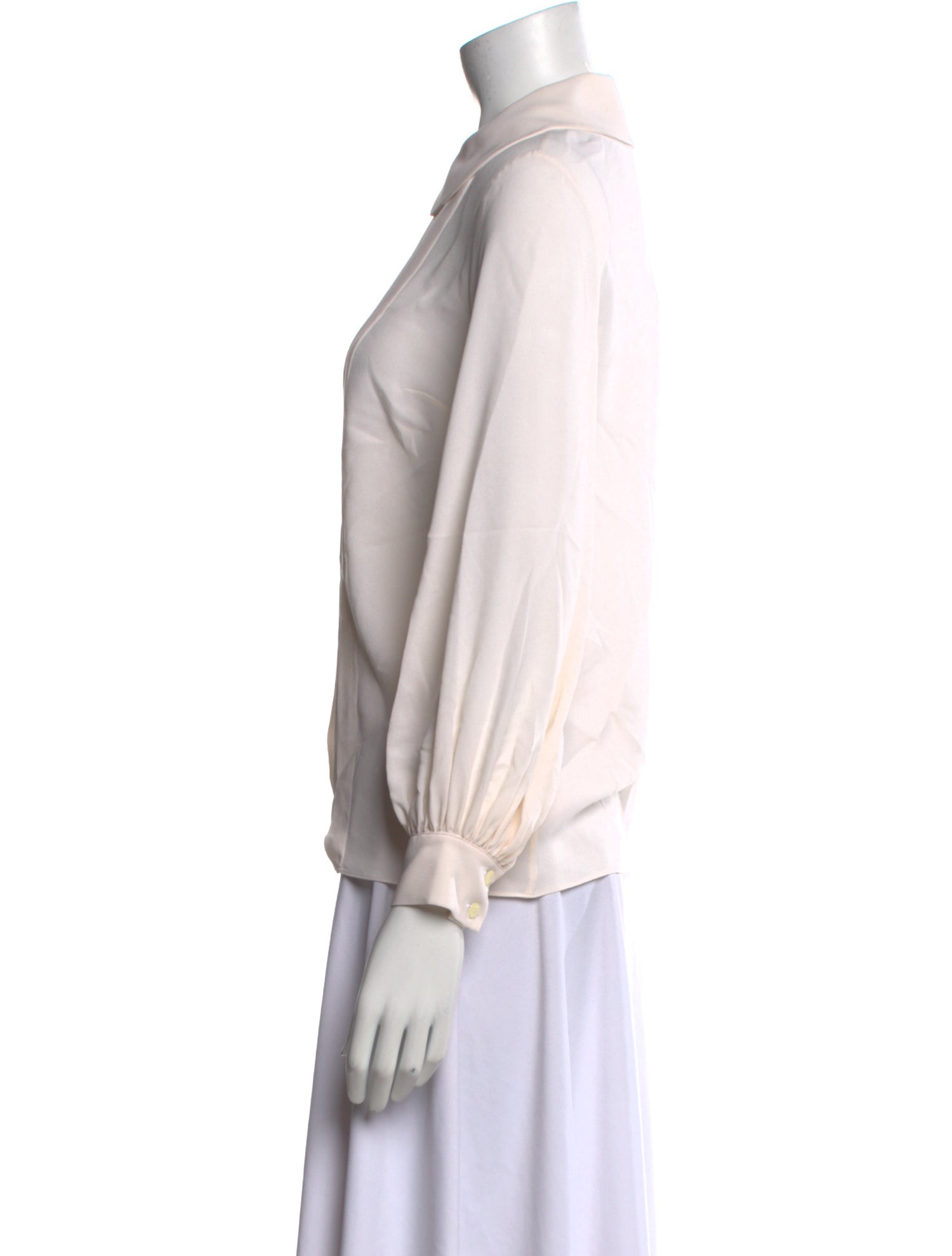 Michael Kors Silk Long Sleeve Blouse