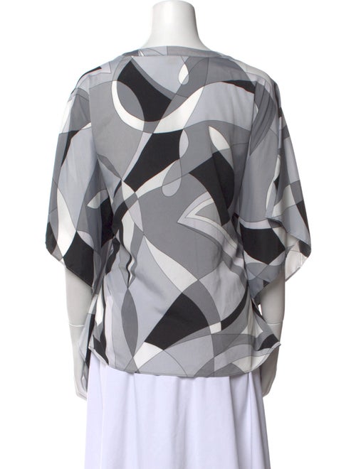 Michael Michael Kors Printed V-Neck Blouse