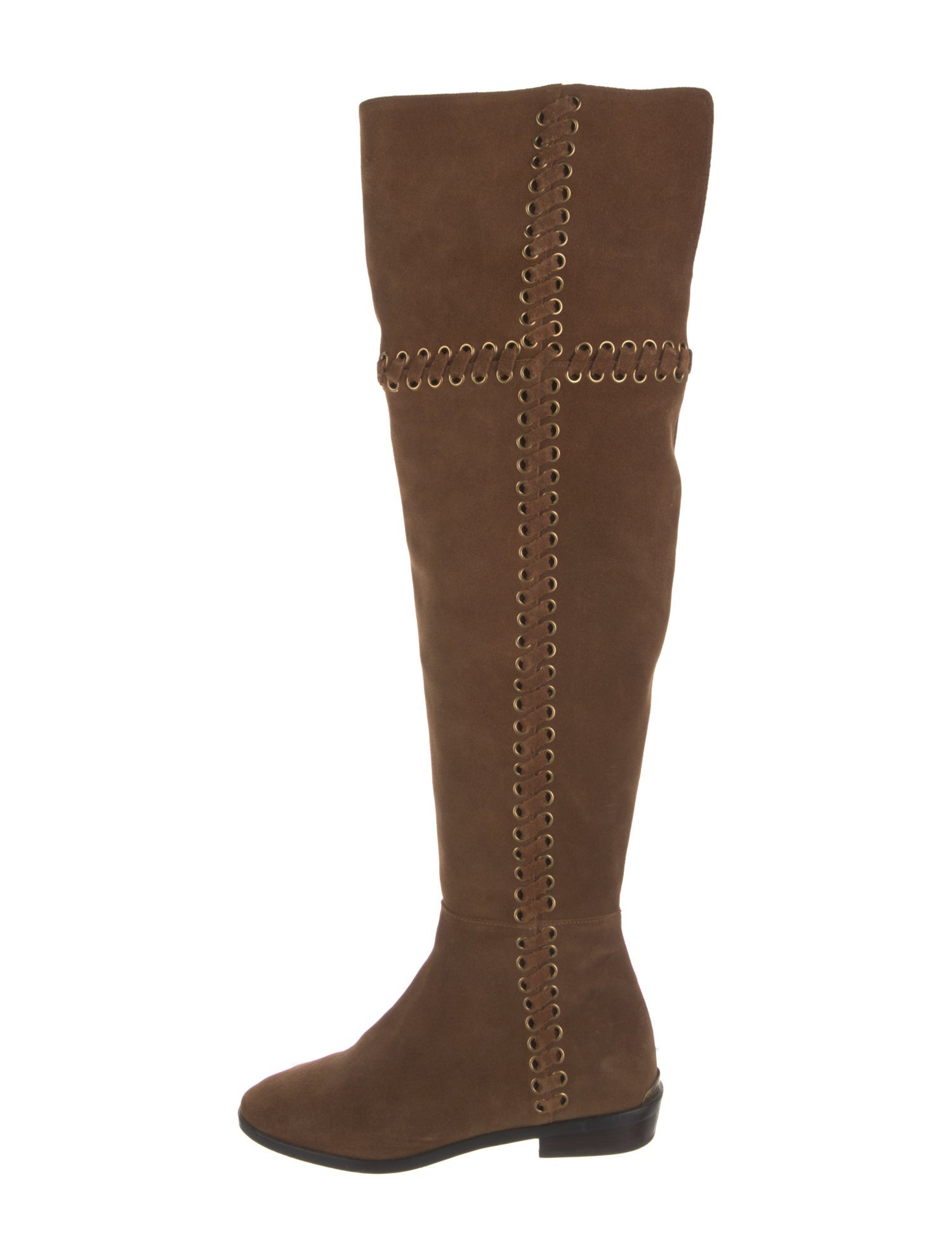 Michael Kors Suede Eyelet Trim Boots