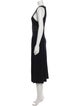 Michael Kors Scoop Neck Midi Length Dress