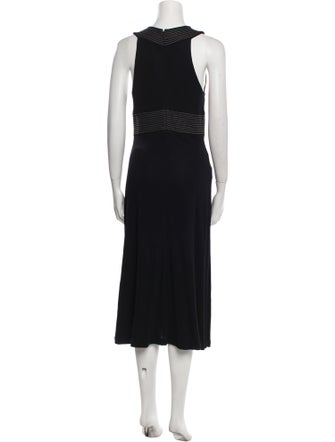 Michael Kors Scoop Neck Midi Length Dress