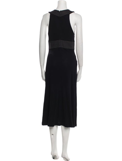 Michael Kors Scoop Neck Midi Length Dress