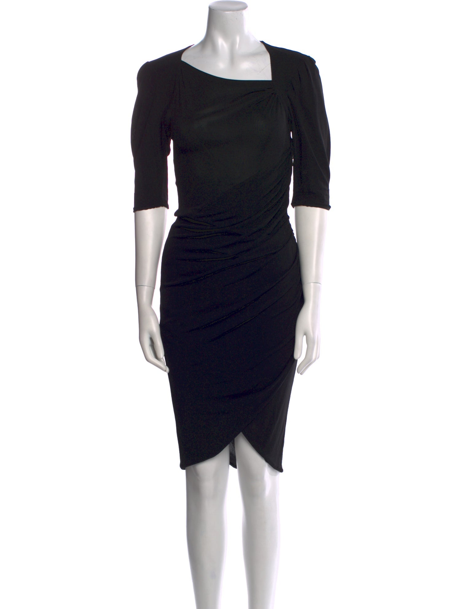 Michael Kors Square Neckline Midi Length Dress