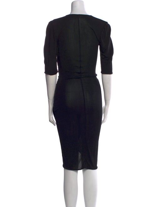 Michael Kors Square Neckline Midi Length Dress