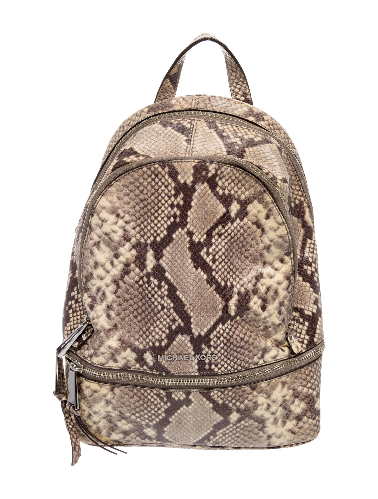 Michael Kors Embossed Leather Backpack