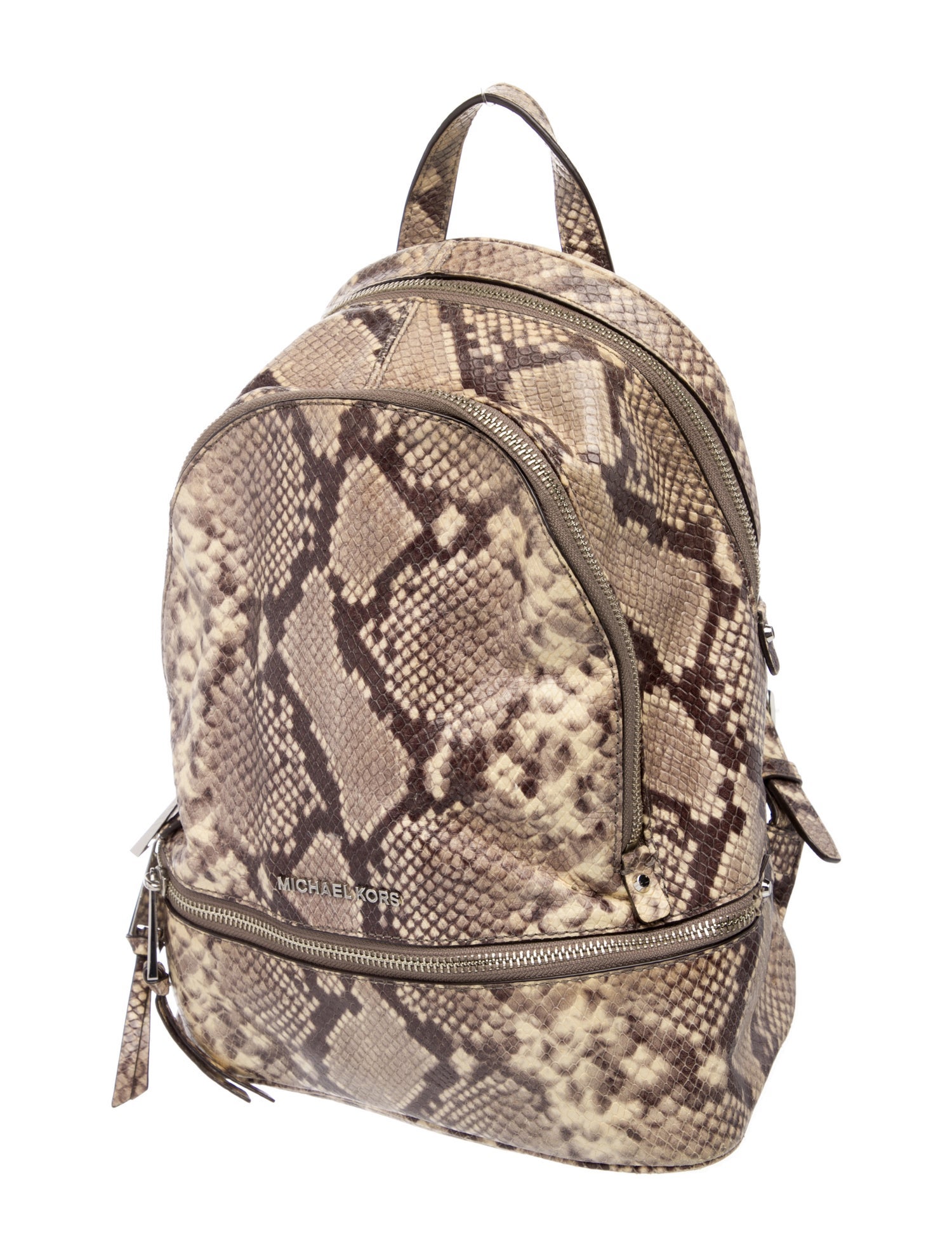 Michael Kors Embossed Leather Backpack