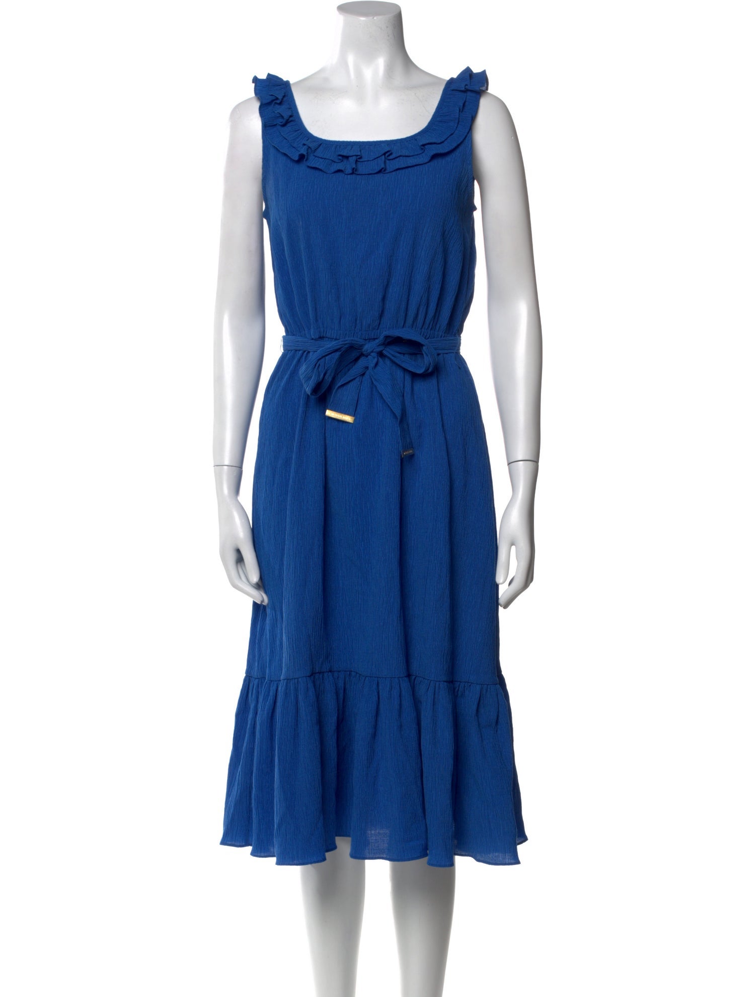 Michael Kors Scoop Neck Midi Length Dress