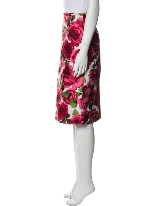 Michael Kors Floral Print Knee-Length Skirt