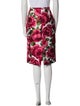 Michael Kors Floral Print Knee-Length Skirt