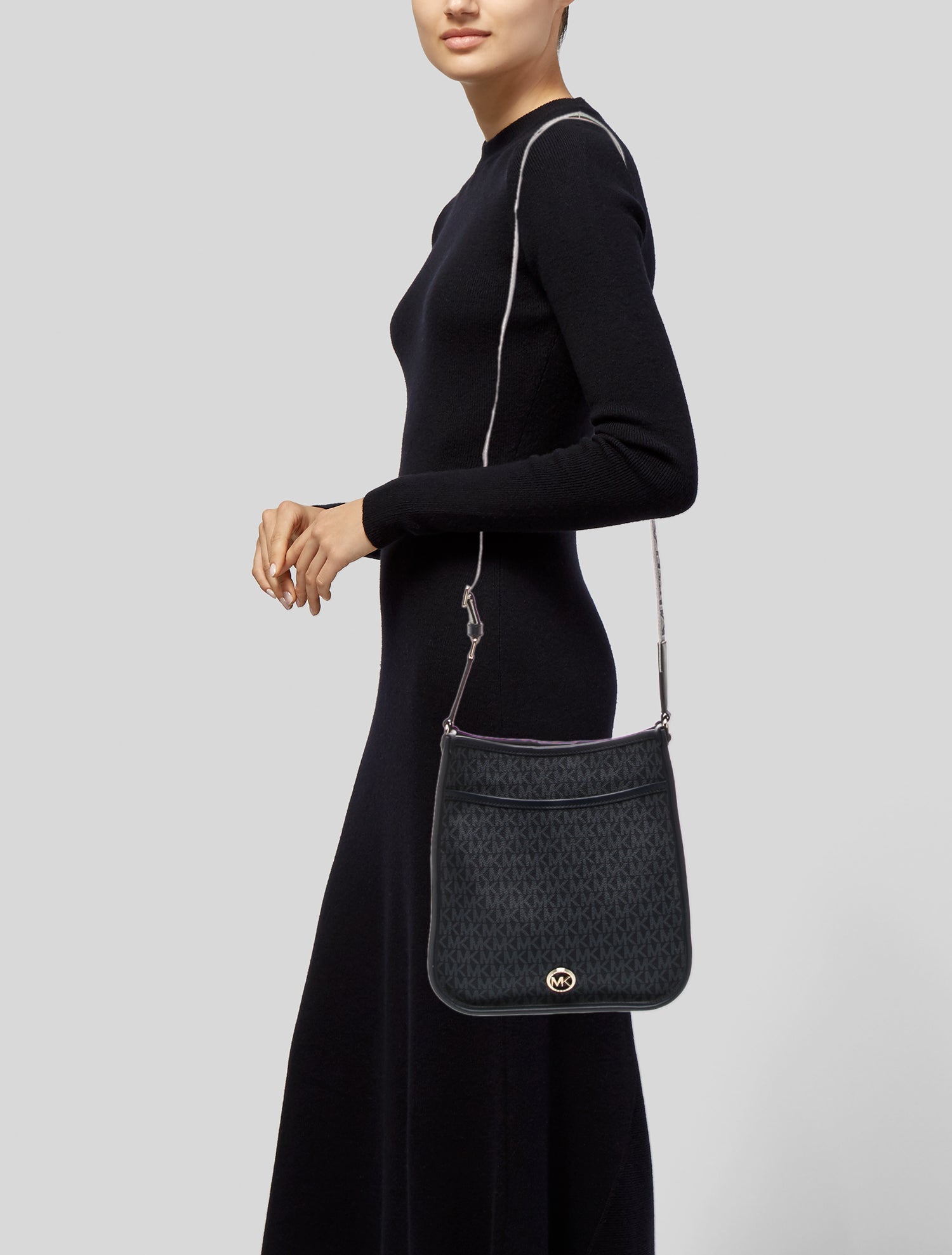 Michael Kors Saffiano Leather Messenger Bag