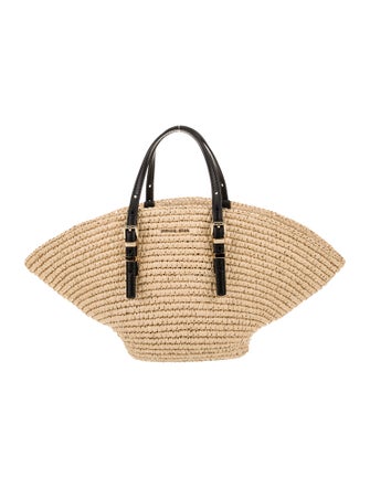Michael Kors Straw Top Handle Bag