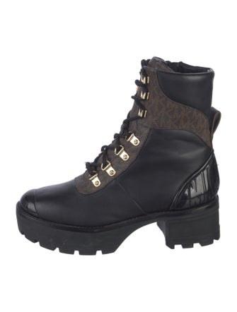 Michael Kors Leather Combat Boots