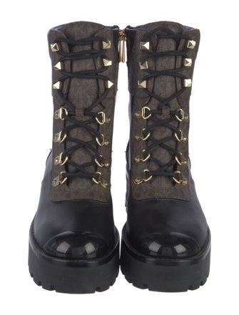 Michael Kors Leather Combat Boots