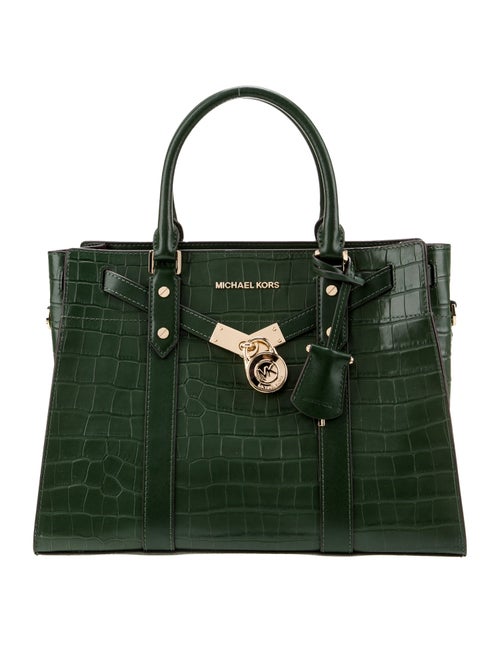 Michael Kors Embossed Leather Top Handle Bag