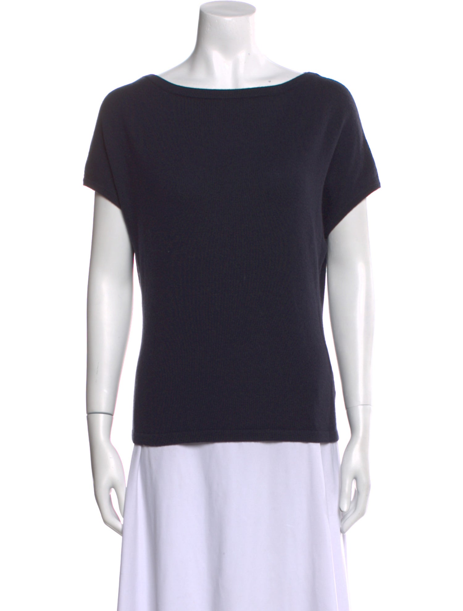 Michael Kors Cashmere Bateau Neckline T-Shirt