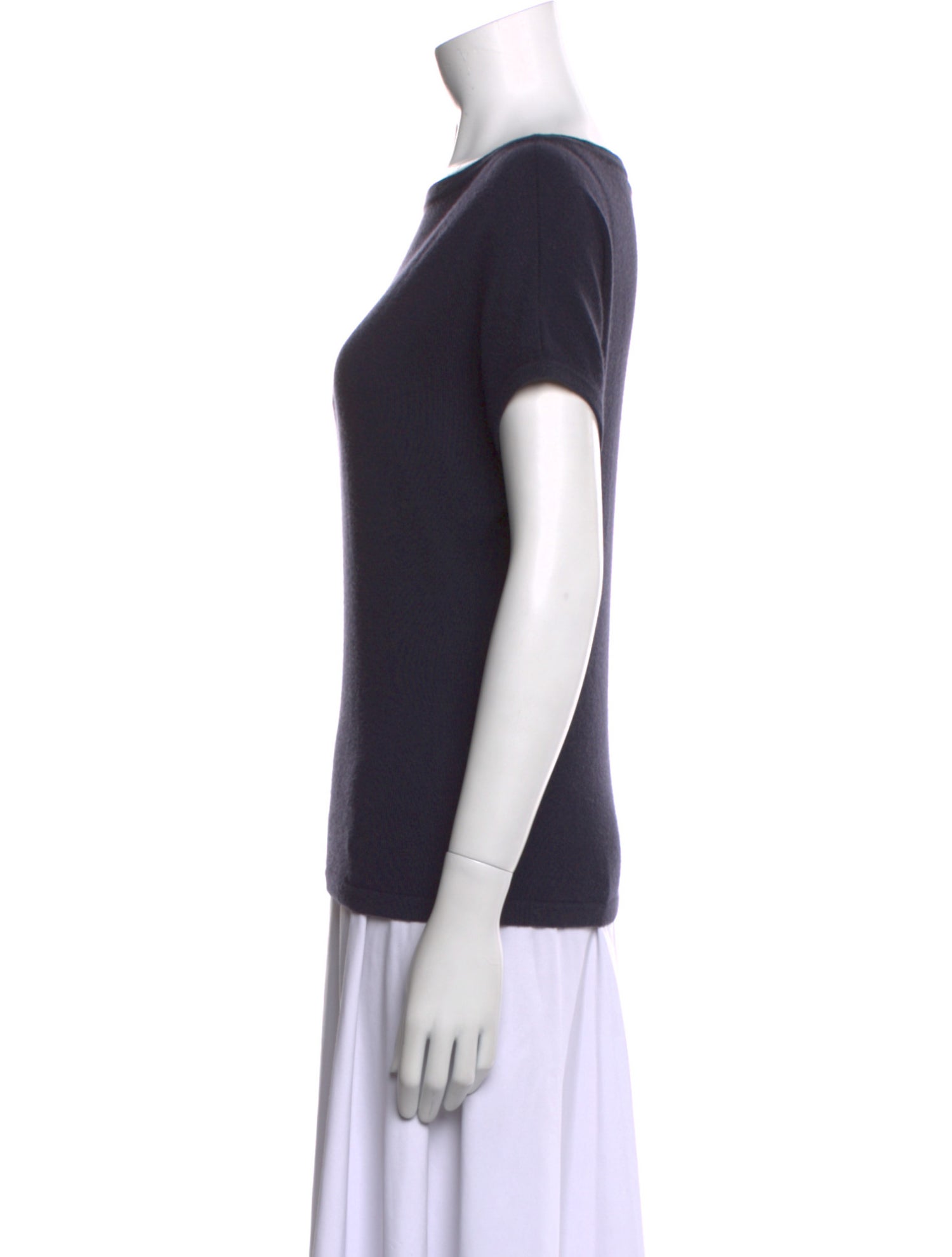 Michael Kors Cashmere Bateau Neckline T-Shirt