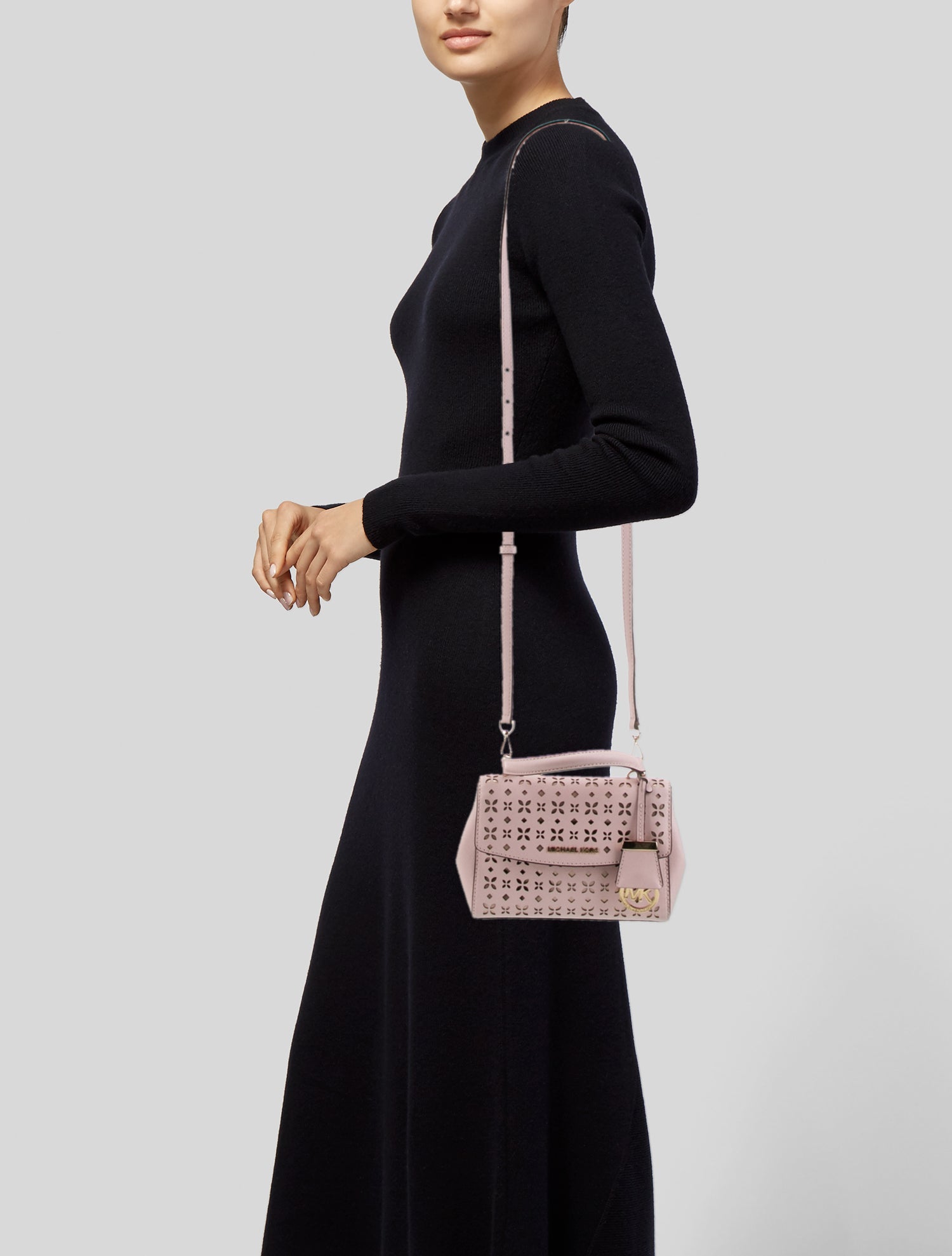 Michael Kors Saffiano Leather Top Handle Bag