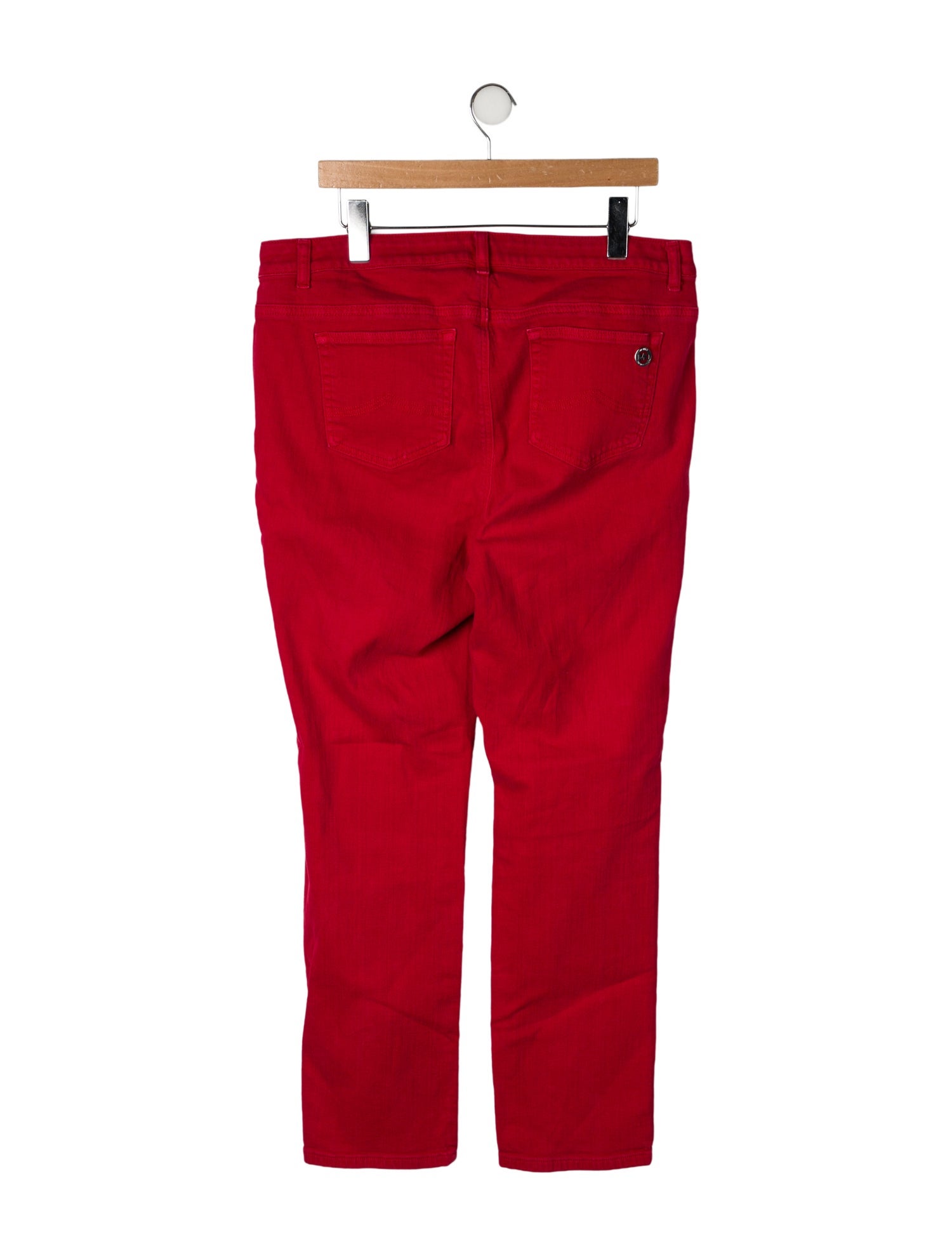 Michael Kors Mid-Rise Straight Leg Jeans