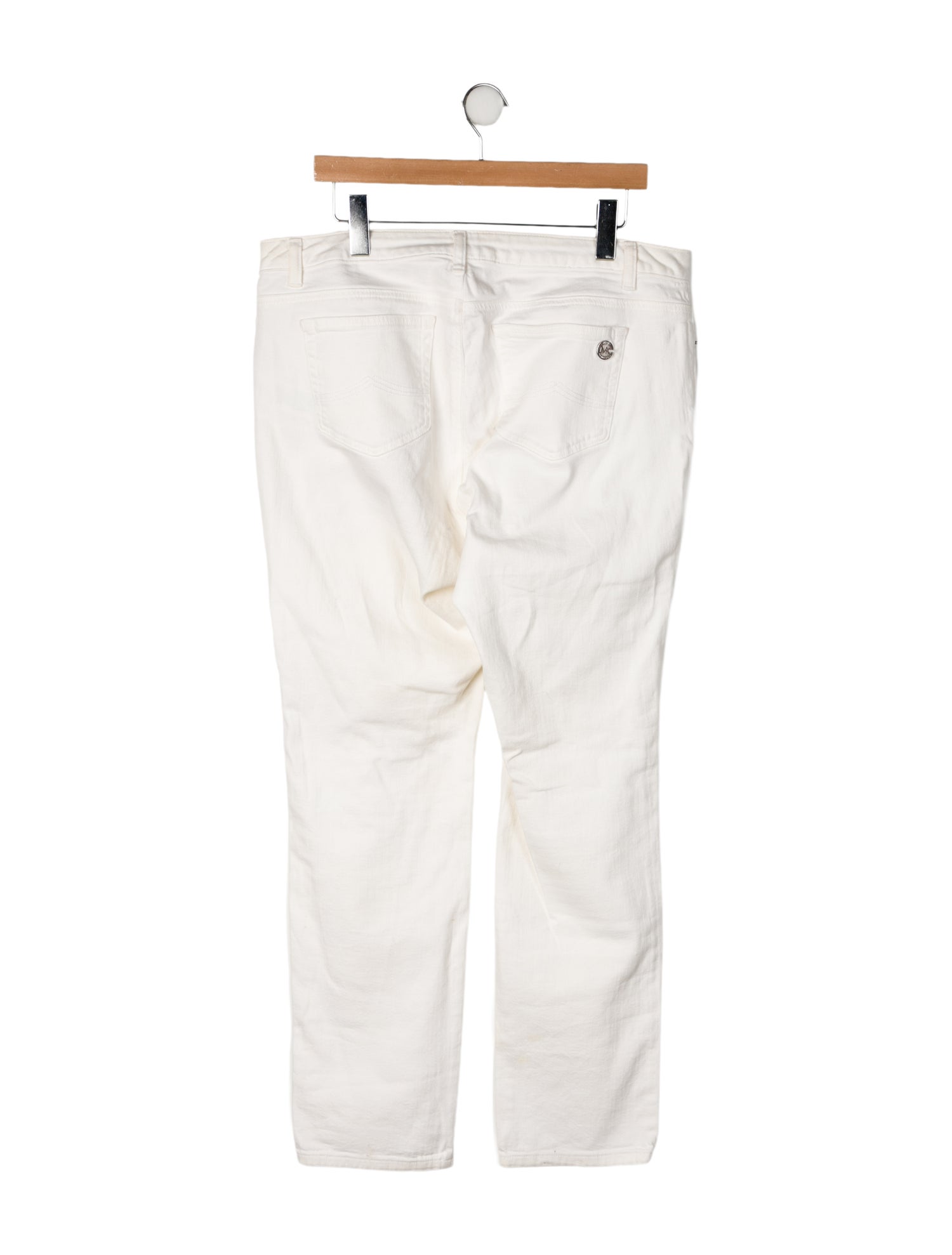 Michael Kors Mid-Rise Straight Leg Jeans