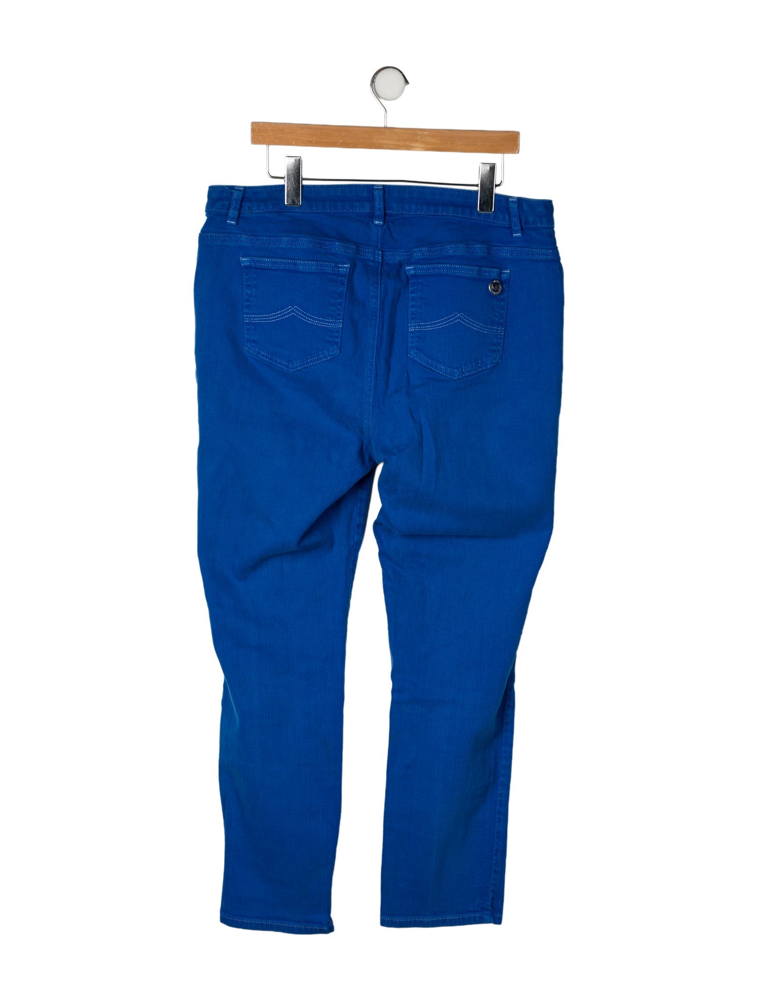 Michael Kors Mid-Rise Straight Leg Jeans