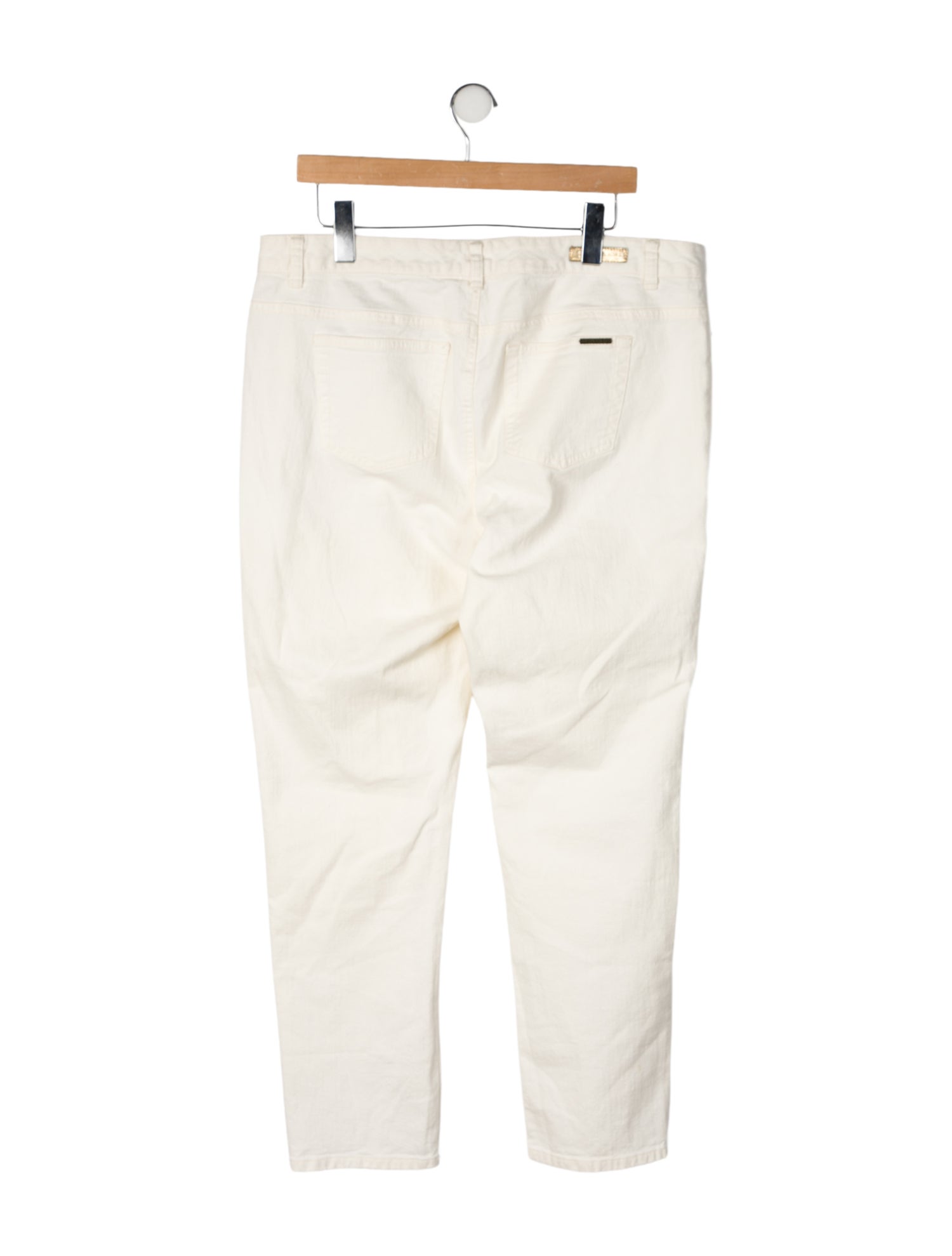 Michael Kors Mid-Rise Straight Leg Jeans